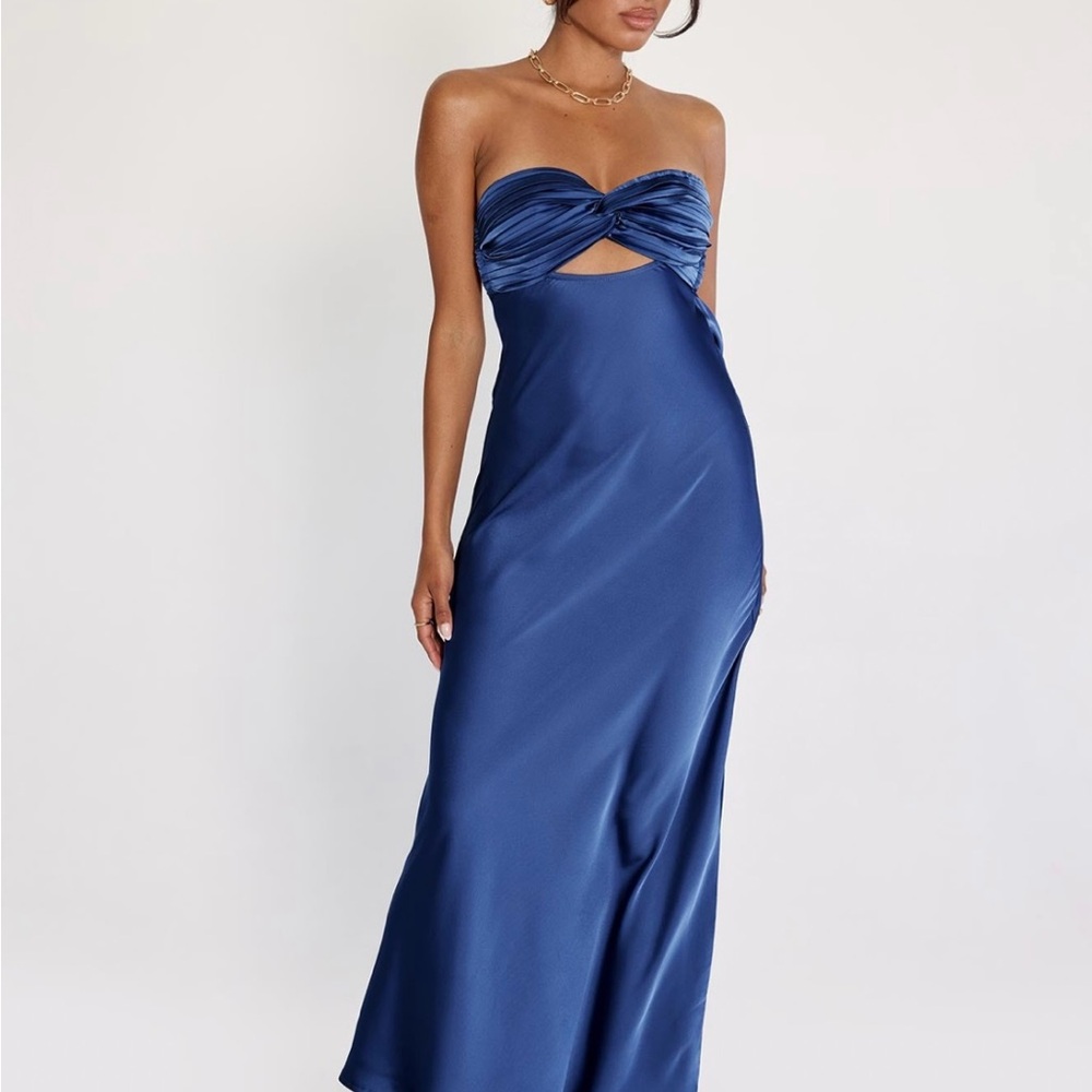 Princess Polly Strapless Navy Dress